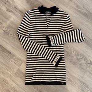 Scotch and soda block and cream striped wool sweater. XS - medium